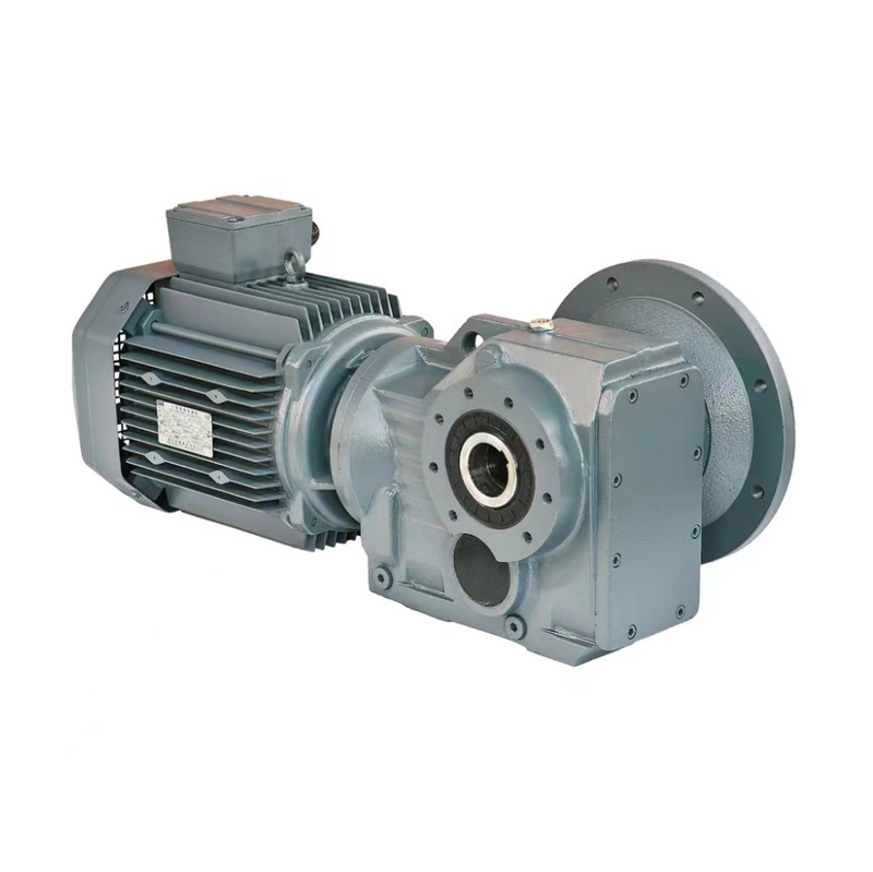 K Series High Speed Shaft Helical Bevel Geared Electric Motor Gearbox Cast Iron Speed Reduction