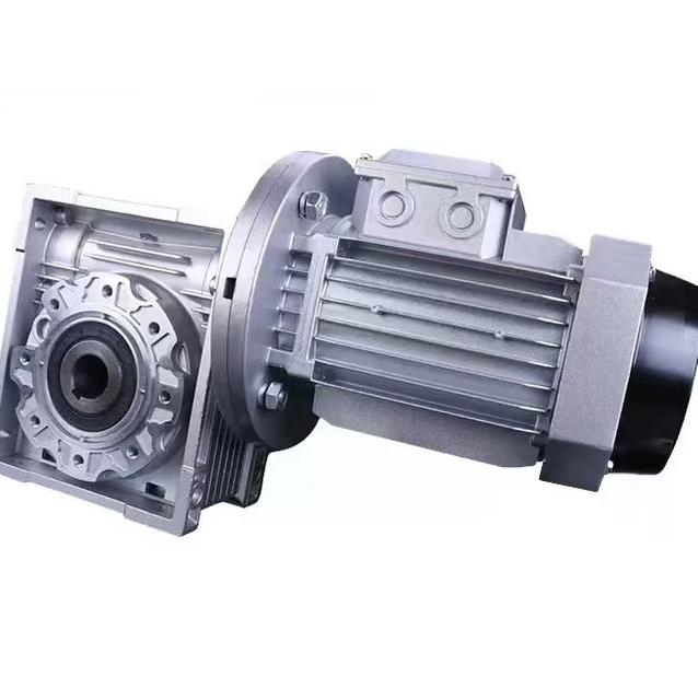 Right Angle Aluminum Body Worm Gearbox with Output Flange